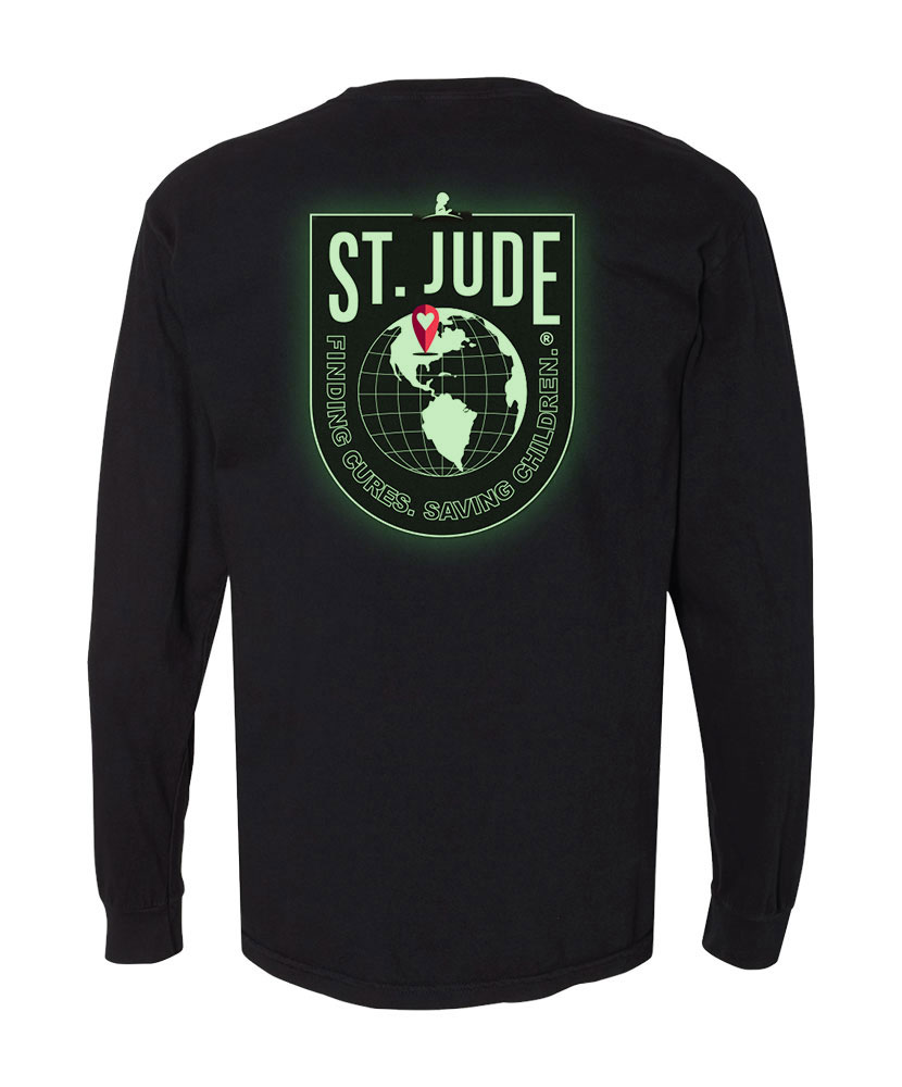 St. Jude Glowing Globe Long Sleeve T-Shirt